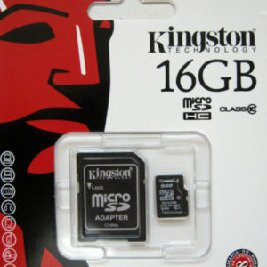 KINGSTON 16GB Micro SD SDHC Class 10 Memory Card