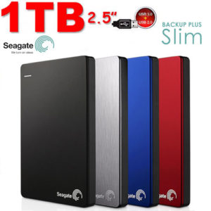 New SEAGATE Backup Plus SLIM 1TB 2.5" USB3.0 External Hard Disk Drive 4 COLORS