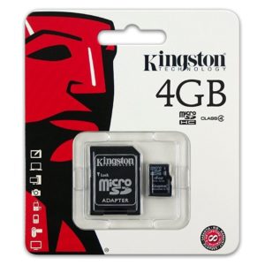 KINGSTON 4GB MICRO SD MEMORY CARD