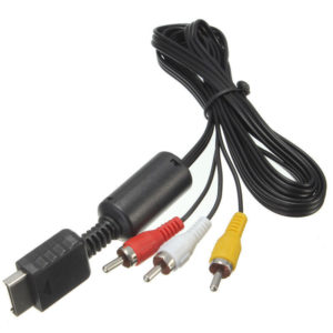 Audio Video AV Cable Console Lead for Sony Playstation (PS1 / PS2 / PS3) 0.5M