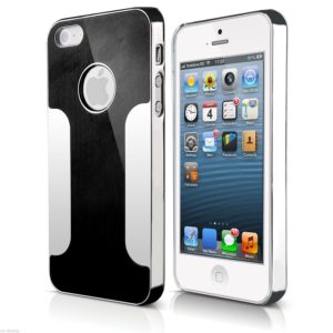 BRUSHED ALUMINIUM BACK CASE COVER FITS IPHONE 5S 5 4 4S
