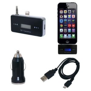 Hands Free Talk FM Transmitter For iPhone 5 5s 5c HandsFree Charger Car Kit