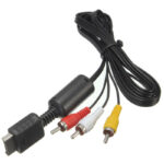 Audio Video AV Cable Console Lead for Sony Playstation (PS1 / PS2 / PS3) 0.5M