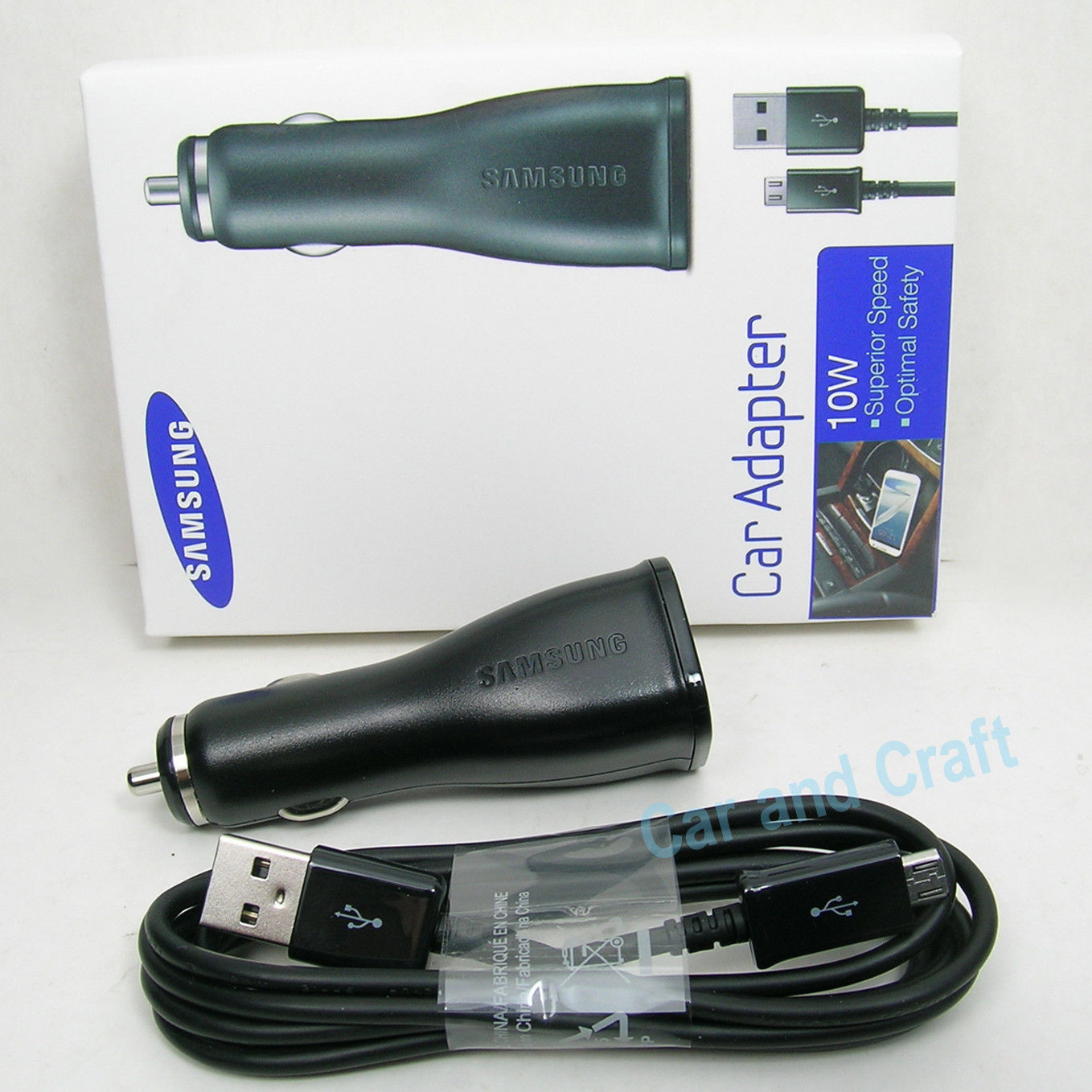 Genuine Samsung Car Charger Original Adapter Galaxy S 2 3 4 Note 1,2